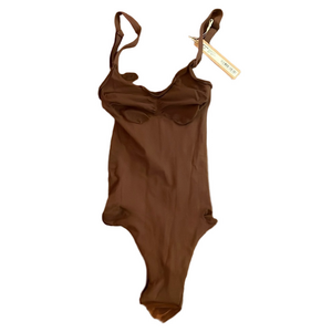 Skims XXS EVERYDAY SCULPT THONG BODYSUIT Cocoa Brown NWT